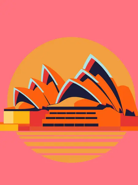 Avustralya, Sydney. Güney yarımküre. Avustralya 'nın mimarisi.