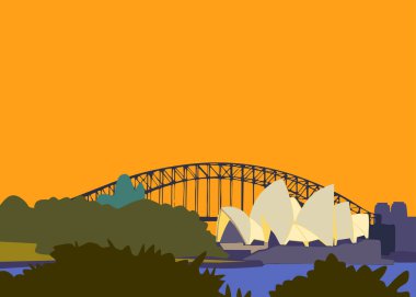 Avustralya, Sydney. Güney yarımküre. Avustralya 'nın mimarisi.