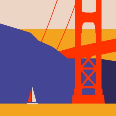 San Francisco şehri, Kuzey Amerika, ABD, Kaliforniya. Golden Gate Köprüsü.