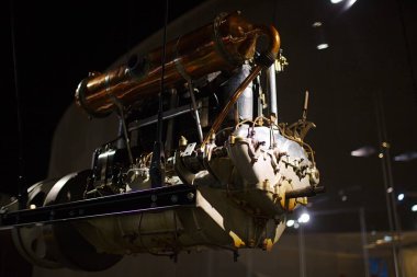 STUTTGART, GERMANY - 23, 2024 - Mercedes Benz arabalı galeri Stuttgart, Almanya 'daki Mercedes Benz Müzesi