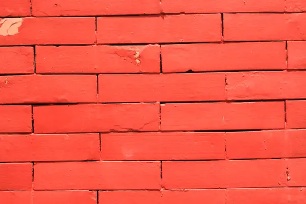 Fond Mur Briques Couleur Rouge — Photo