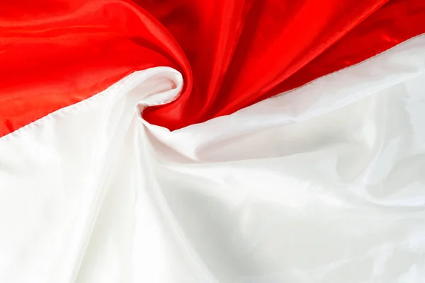 Nastro Bandiera Rossa Bianca Dell Indonesia Giorno Dell Indipendenza Agosto — Foto Stock