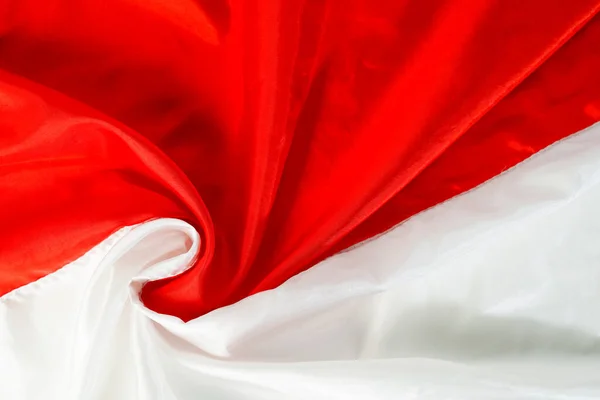 Ribbon Red White Flag Indonesia Independence Day August 17Th Love — Stock Photo, Image
