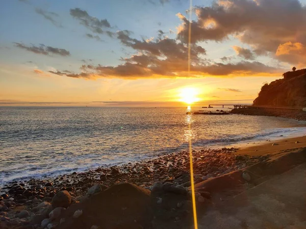 Madeira 'da huzurlu bir gün batımı