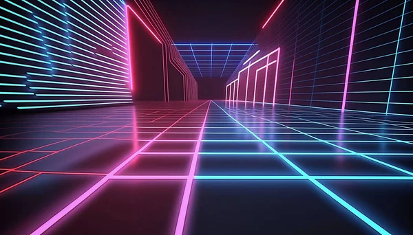 Neonlicht Neon Hintergrund — Stockfoto