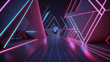 Neon ışıkları, neon arka plan ve