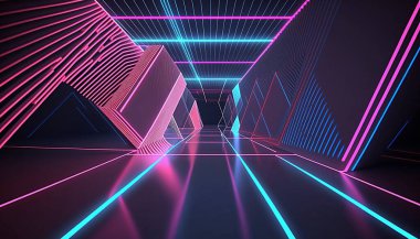 Neon ışıkları, neon arka plan ve