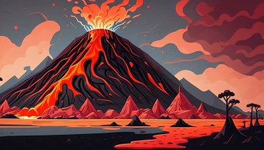 Volkandan lav püskürmesi