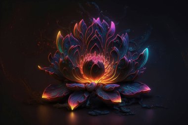 Lotus yoga sembolü meditasyonu 