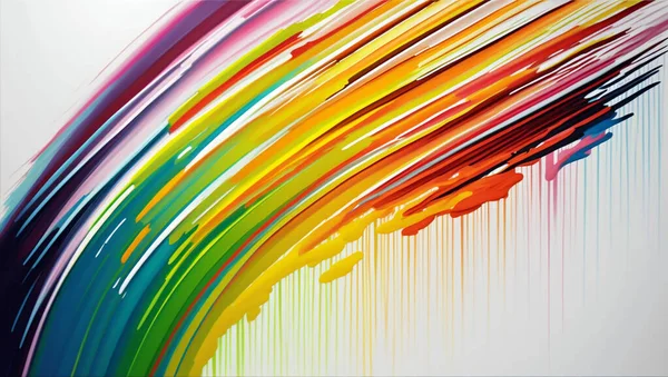 Padrão Pintura Traços Abstratos Coloridos — Fotografia de Stock
