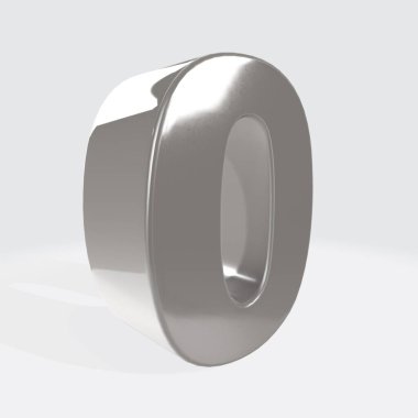 Beyaz arkaplanda metal halka