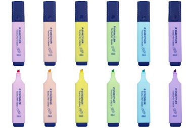 Vurgulayıcı kalemler, vektör illüstrasyonu