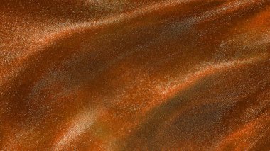 Suda mavi boya turuncu parçacıkları