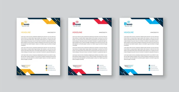 Modern kurumsal temizlik antetli antetli tasarım kurumsal antetli vektör çizimi.