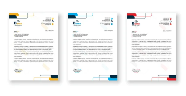 Modern kurumsal temizlik antetli antetli tasarım kurumsal antetli vektör çizimi.