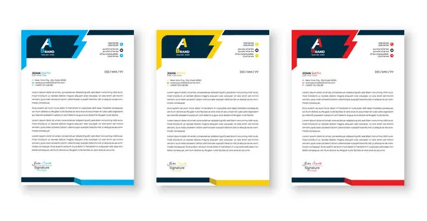 Modern kurumsal temizlik antetli antetli tasarım kurumsal antetli vektör çizimi.