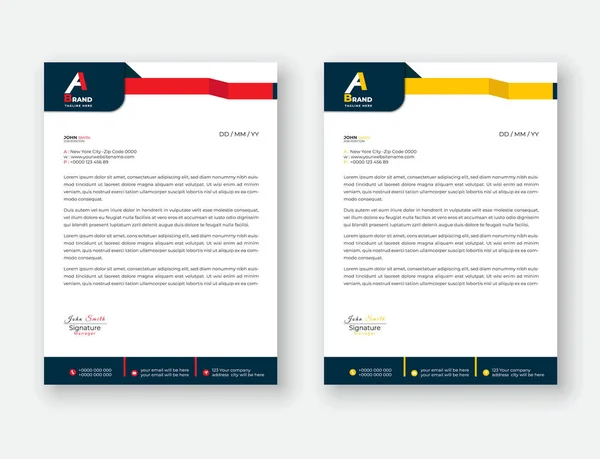 Modern kurumsal temizlik antetli antetli tasarım kurumsal antetli vektör çizimi.