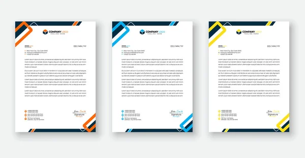 Modern kurumsal temizlik antetli antetli tasarım kurumsal antetli vektör çizimi.