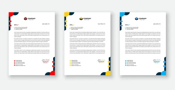 Modern kurumsal temizlik antetli antetli tasarım kurumsal antetli vektör çizimi.