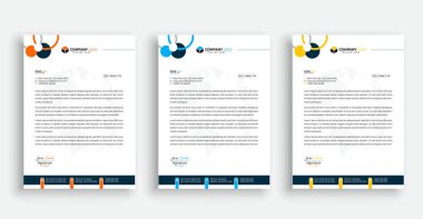 Modern kurumsal temizlik antetli antetli tasarım kurumsal antetli vektör illüstrasyonları.