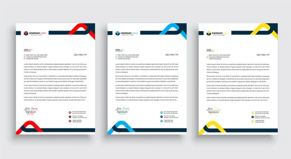 Modern kurumsal temizlik antetli antetli tasarım kurumsal antetli vektör illüstrasyonları.