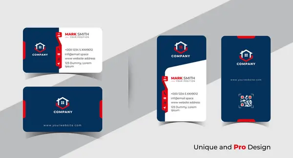 Modern yaratıcı profesyonel kartvizit şablonu tasarımı.