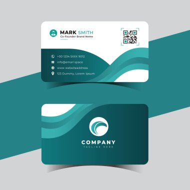 Modern yaratıcı profesyonel kartvizit şablonu tasarımı.