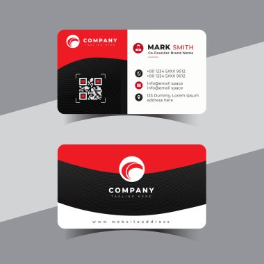 Modern yaratıcı profesyonel kartvizit şablonu tasarımı.