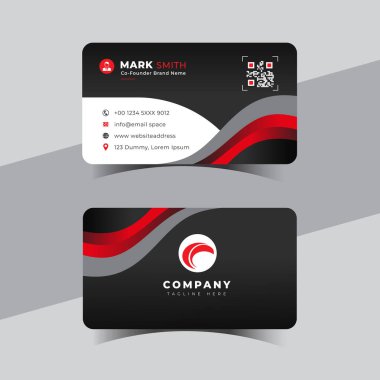 Modern yaratıcı profesyonel kartvizit şablonu tasarımı.