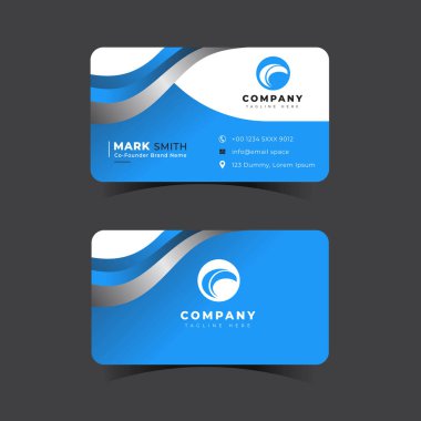 Modern yaratıcı profesyonel kartvizit şablonu tasarımı.