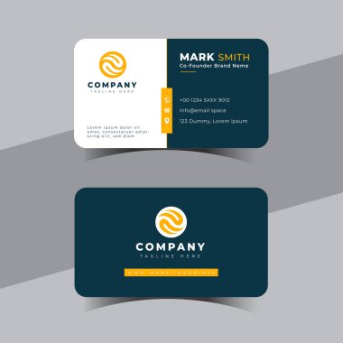 Modern yaratıcı profesyonel kartvizit şablonu tasarımı.