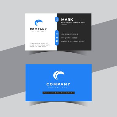 Modern yaratıcı profesyonel kartvizit şablonu tasarımı.