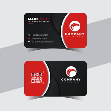 Modern yaratıcı profesyonel kartvizit şablonu tasarımı.