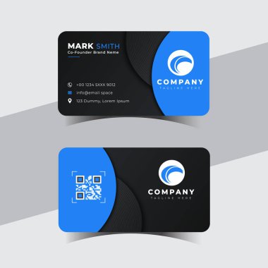 Modern yaratıcı profesyonel kartvizit şablonu tasarımı.