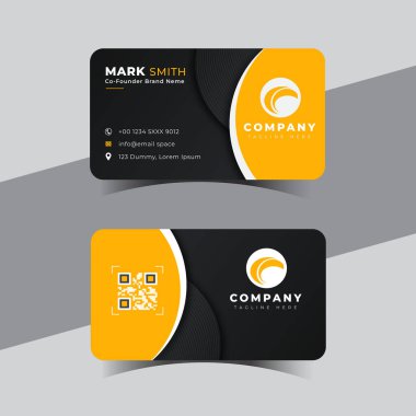 Modern yaratıcı profesyonel kartvizit şablonu tasarımı.