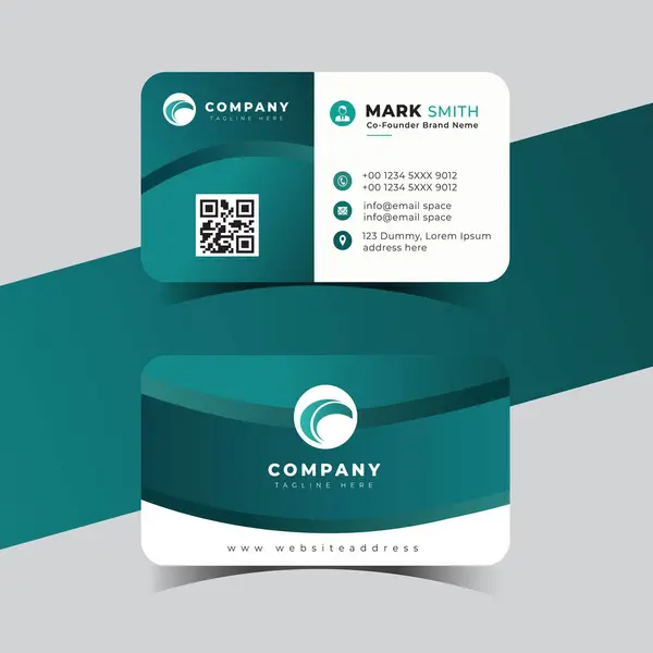 Modern yaratıcı profesyonel kartvizit şablonu tasarımı.