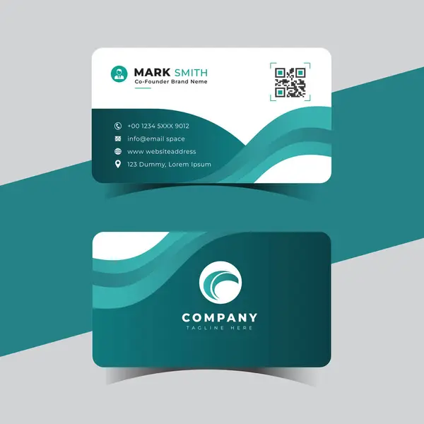 Modern yaratıcı profesyonel kartvizit şablonu tasarımı.