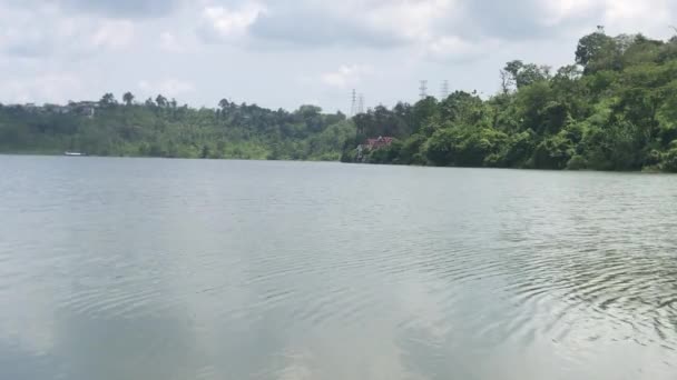 Jatibarang Reservoir Semarang Reservoirs Artificial Lakes Enlarged Natural Lakes River — Stock Video