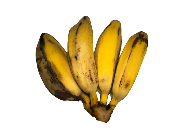 Паперові Банани Які Відомі Індонезії Під Назвою Жовті Кепові Банани — стокове фото
