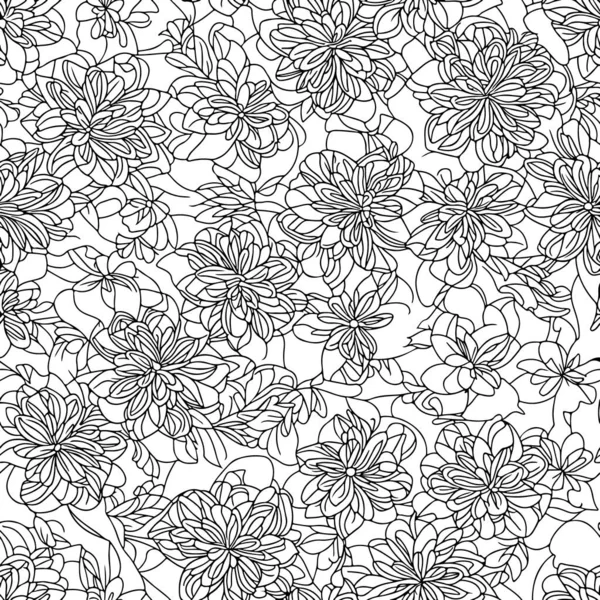 Bloemen Naadloos Patroon Diagonale Bloem Lijnen Patroon Achtergrond Platte Abstracte — Stockvector