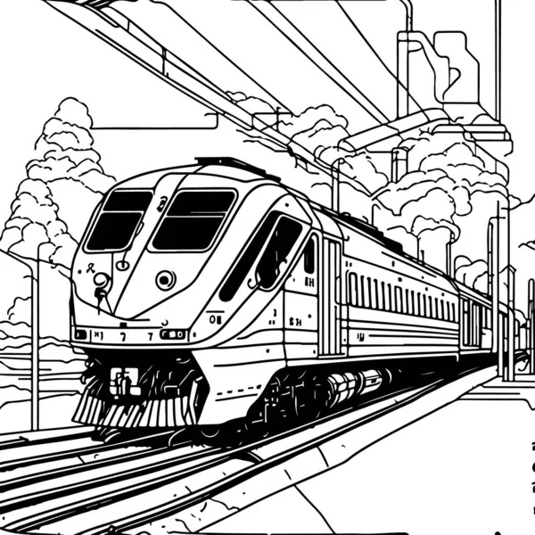 Coloring page train station - img 9538.  Train coloring pages, Coloring  pages, Graphic design images