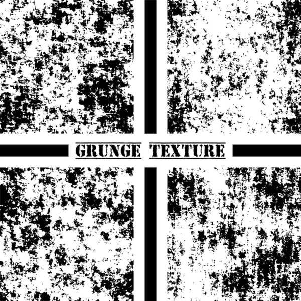 Μαύρο Και Άσπρο Grunge Υφή Σετ Υφών Grunge Επικάλυψη Σκόνης — Διανυσματικό Αρχείο