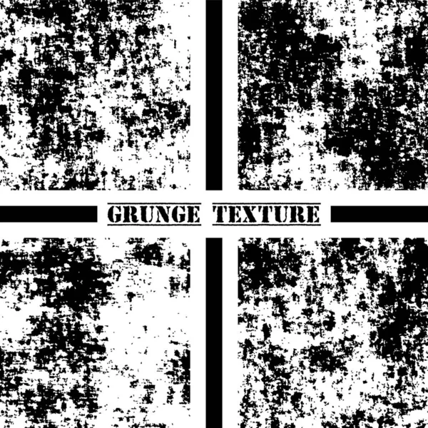 Struttura Grunge Bianco Nero Texture Grunge Impostate Sovrapposizione Polveri — Vettoriale Stock