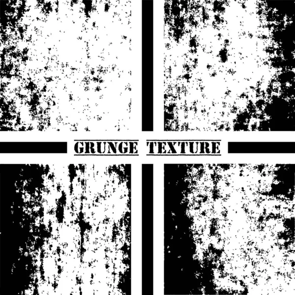 Siyah Beyaz Grunge Dokusu Grunge Dokuları Hazır Toz Tabakası — Stok Vektör
