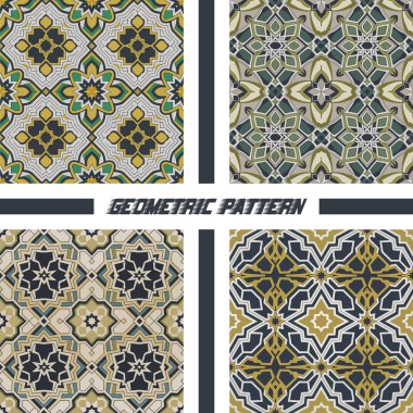 Decorative Islamic Geometric Design Pack. clipart