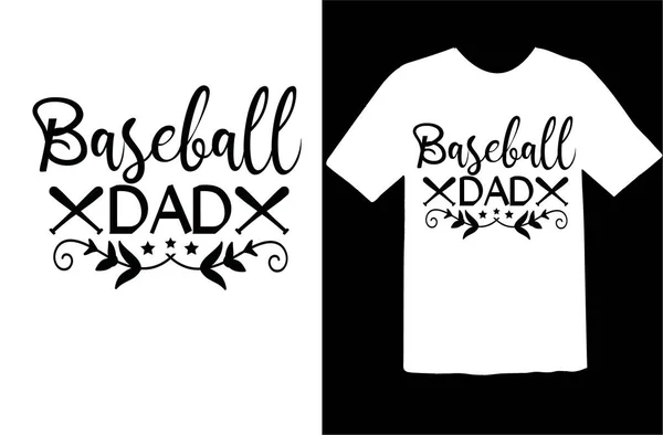 Baseball Svg Camisa Design — Vetor de Stock