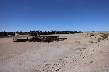 Bolivya 'daki Uyuni Tren Mezarlığı