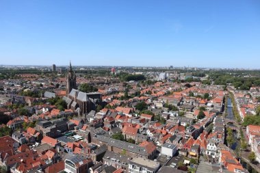 Hollanda 'nın Delft kentindeki Panorama manzarası