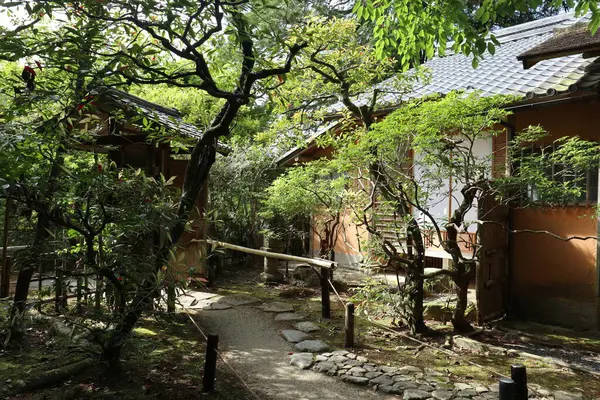 Японский Сад Храма Шорен Киото Япония — стоковое фото
