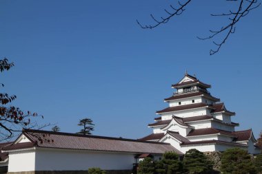 Aizuwakamatsu 'daki Tsurugajo Kalesi, Fukushima, Japonya